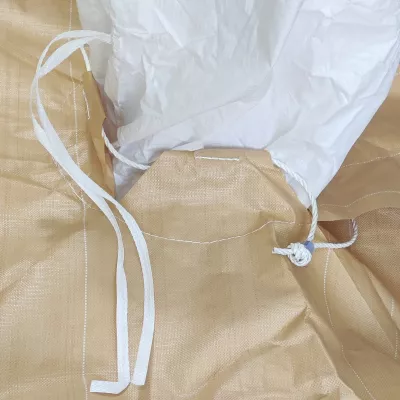 Beige Baffle Bulk Bag 100 x 100 x 115 in Bundle Packing — view 5
