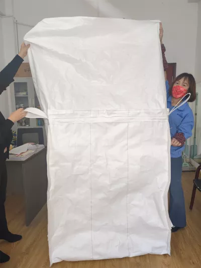 Wei&szlig;er Baffle-Jumbo-Sack mit Sch&uuml;rzenoberseite, 95 &times; 95 &times; 110 — view 2
