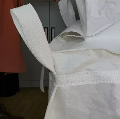 White Uncoated FIBC with PE Liner and Spout Filling — view 6