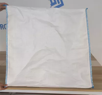 90x90x120 White U-Panel Industrial FIBC with Dual Spouts — view 3