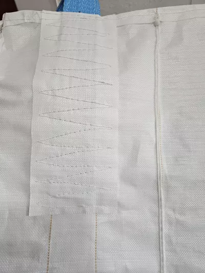 Uncoated Flour Bulk Bag with Cross-Corner Loops and Two Spouts — view 6