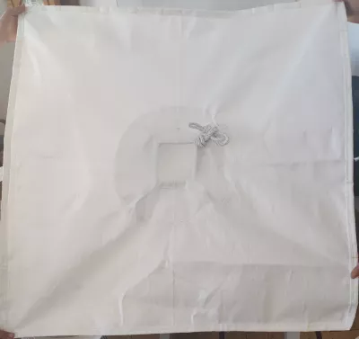 White U-Panel PP Jumbo Bag with Cross-Corner Spout Configuration — view 4