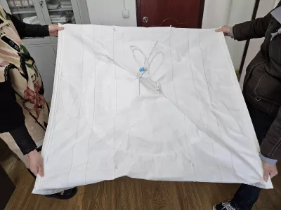 Custom Size Baffle FIBC with Side-Seam Loops — view 6