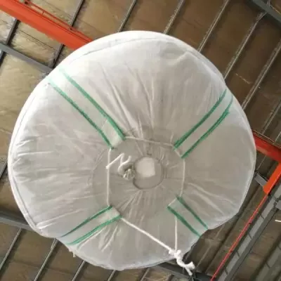 90x90x120 White Tubular Jumbo Bag with Skirt Inlet and Bottom Outlet — view 2