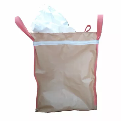 Beige U-Panel Polypropylene Bulk Bag with Custom Logo Printing — view 3