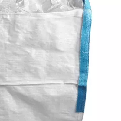 White U-Panel Fertilizer Bag with Side-Seam Loops and Dual Spouts — view 5
