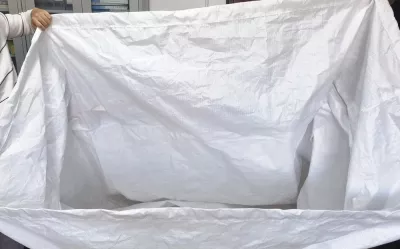 Bolsa a granel circular con fald&oacute;n de llenado y fondo plano — view 5