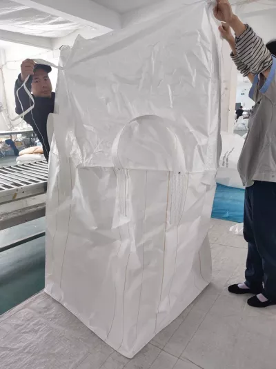 Coated White PP Skirt-Top Bag 90 x 90 x 110 — view 2