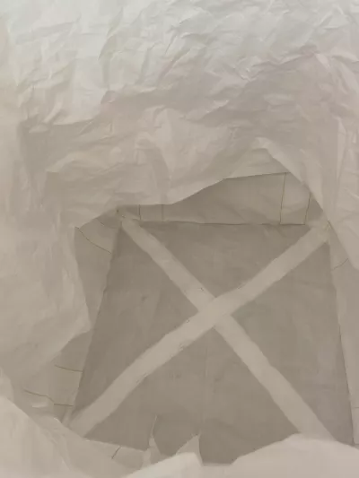 Jumbo bag bianco non rivestito 95 x 95 x 120 con bocca di riempimento — view 3