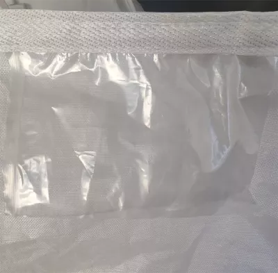 White Tubular Jumbo FIBC with Cross-Corner Loops and Offset Printing — view 6