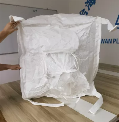 80x80x60 U-Panel Industrial FIBC with Filling and Discharge Spouts — view 4