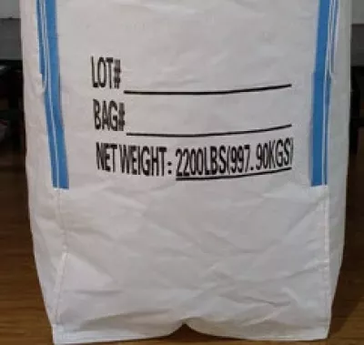White U-Panel Jumbo Bag with Siftproof Designation and Dual Spouts — view 3