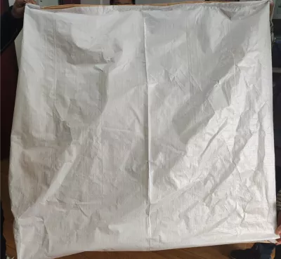 Beiger unbeschichteter Big Bag 95 x 95 x 122 mit Stutzen — view 2