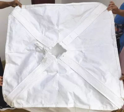 Skirt-Top U-Panel FIBC for Chemical Packing with Discharge Spout — view 6