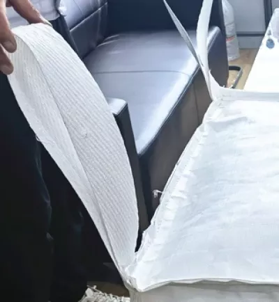 White Uncoated Polypropylene Coffee Packaging Bag with Sling Designation — view 6
