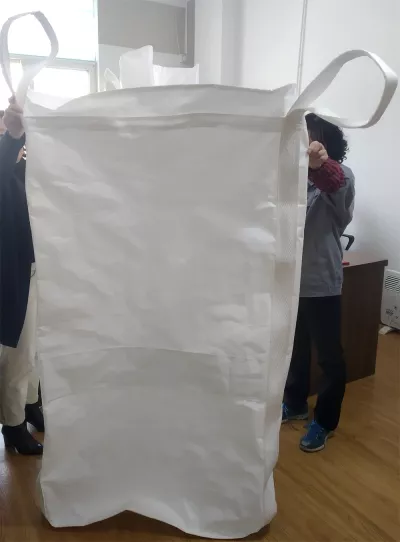 Custom White Tubular Jumbo Bag with Side-Seam Lifting Loops — view 5
