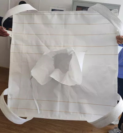 Laminated Baffle Bulk Bag with Cross-Corner Loops — view 4