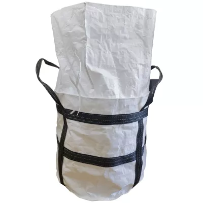 Double-Layer Tubular Bulk Bag with Black Cross-Corner Loops — view 3
