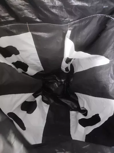 Black Potato Baffle Bag with Customer Logo Printing — view 3