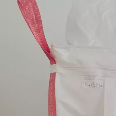 White PE-Lined U-Panel Bag 93.5 x 93.5 x 130 — view 2