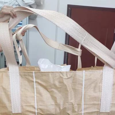 Beige Baffle Bulk Bag 100 x 100 x 115 in Bundle Packing — view 2