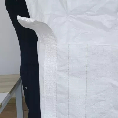 Jumbo bag bianco non rivestito 95 x 95 x 120 con bocca di riempimento — view 6