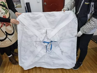 92x92x125 Tubular Skirt-Fill Bag with Cross-Corner Loops — view 6