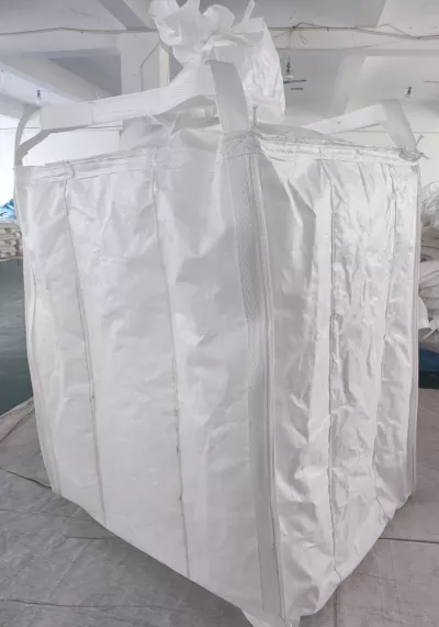 White Polypropylene Baffle Container Bag for Flour Packing — view 3