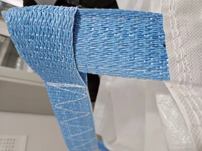Custom Size Baffle FIBC with Side-Seam Loops — view 2