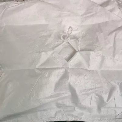 PE-Lined White FIBC with Blue Cross-Corner Lifting Loops — view 5