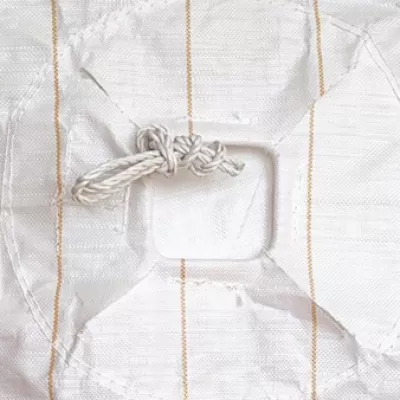 White Baffle Sand Jumbo Bag with Cross-Corner Loops — view 5