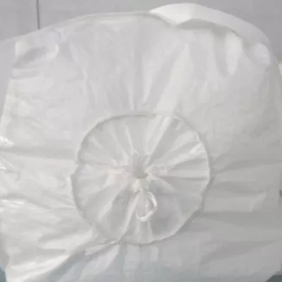 Coated Circular PP Transport Bag with Skirt Filling and Discharge Spout — view 2