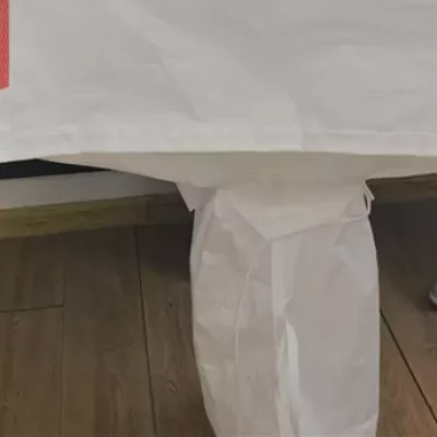 White PE-Lined U-Panel Bag 93.5 x 93.5 x 130 — view 5
