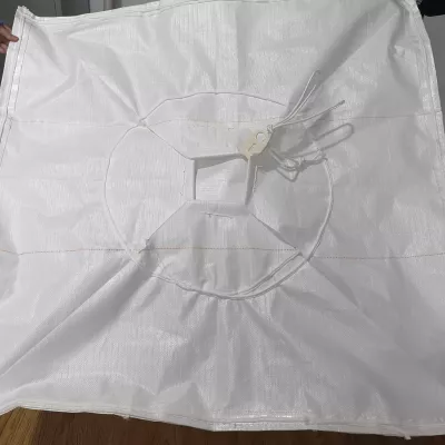 Custom-Color Powder Baffle FIBC with Side-Seam Loops and Dual Spouts — view 5