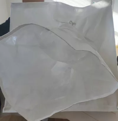 FIBC أبيض بلوحات U 80 x 80 x 90 بغطاء تنورة — view 5
