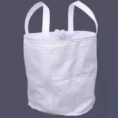 90x90x120 White Tubular Jumbo Bag with Skirt Inlet and Bottom Outlet — view 6