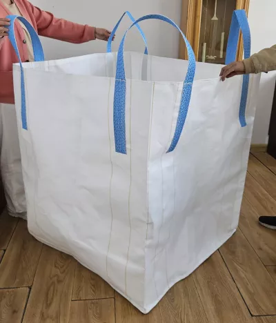 Uncoated Open-Top Sand Container Bag with Cross-Corner Loops — view 4