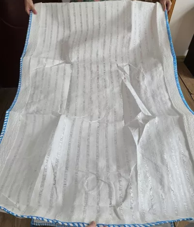 Uncoated Mesh FIBC 90 x 90 x 160 with Duffle Top — view 5