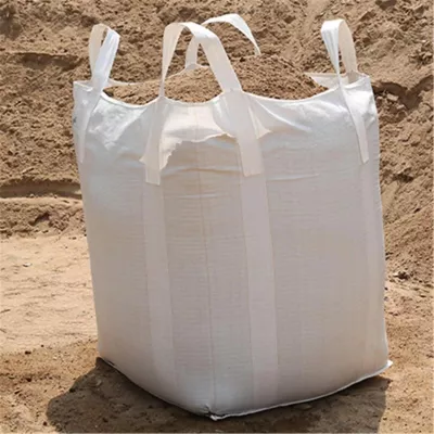 Uncoated White Spout-Top Container FIBC with Cross-Corner Loops — view 4