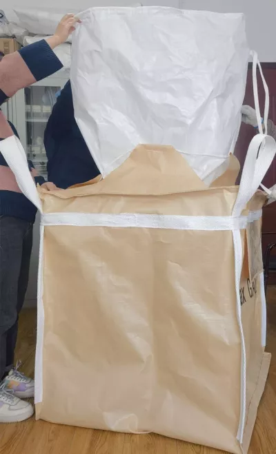 Beige U-Panel Industrial Bag with Custom Offset Printing — view 3