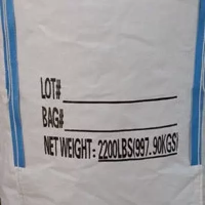 White U-Panel Jumbo Bag with Siftproof Designation and Dual Spouts — view 6