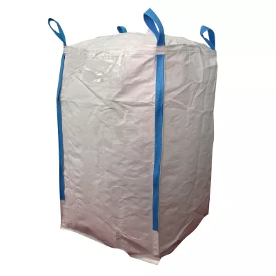 Uncoated White Construction Bulk Bag with a Fill Spout — view 5