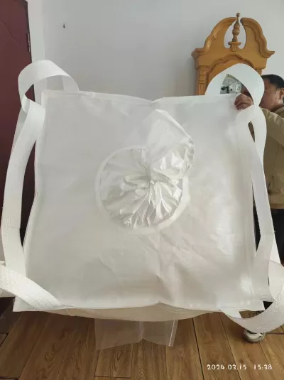 Uncoated Polypropylene Bulk Bag with PE Liner and Dual Spouts — view 6