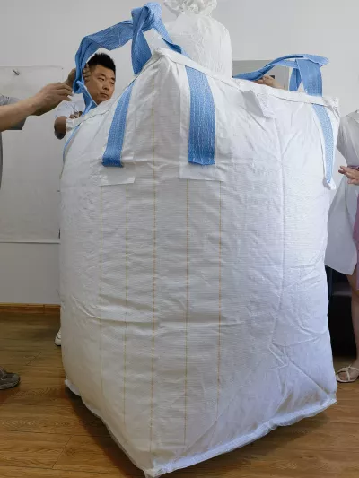 Tubular Kaolin Bulk Bag with Cross-Corner Loops — view 5