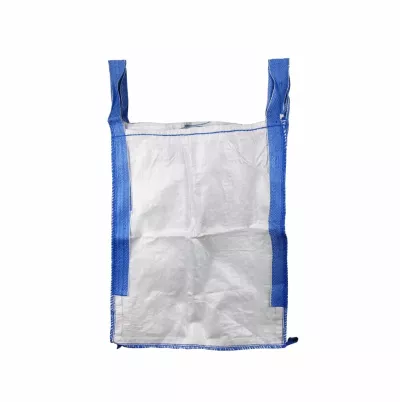 Uncoated White Construction Bulk Bag with a Fill Spout — view 4