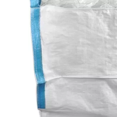 White U-Panel Fertilizer Bag with Side-Seam Loops and Dual Spouts — view 4