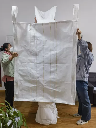 Baffle Chemical Packing Bag with Filler Cord — view 3