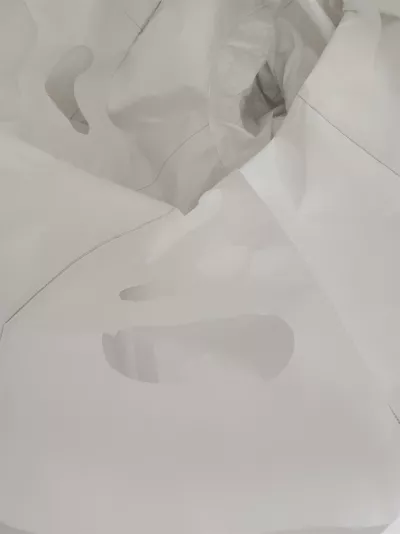 Wei&szlig;er Baffle-Jumbo-Sack mit Sch&uuml;rzenoberseite, 95 &times; 95 &times; 110 — view 5