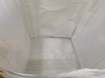 Open-Top Tubular Fertilizer FIBC with Flat Base and Cross-Corner Loops — view 3