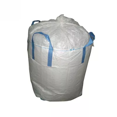 Uncoated Tubular Rice FIBC with Cross-Corner Loops — view 2